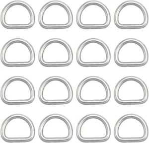 CRASPIRE Metal D Ring Heavy Duty Stainless Steel D Rings