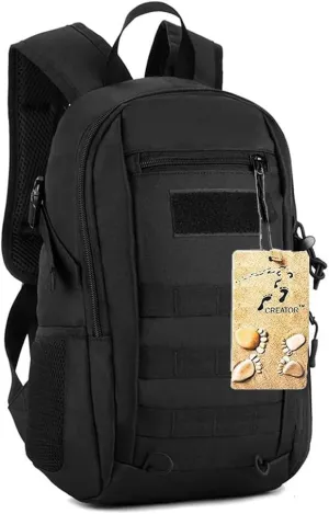 CREATOR Mini 12L Daypack Military MOLLE Tactical Backpack Rucksack Student School Traveling Camping Bag