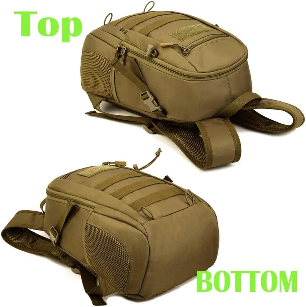 CREATOR Mini 12L Daypack Military MOLLE Tactical Backpack Rucksack Student School Traveling Camping Bag