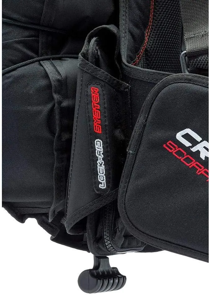 Cressi Scuba Diving Back-Inflation BCD - Comfortable as a Backpack - Vertical Weight Pocket System - High-Volume Pockets - Scorpion: designed in Italy
