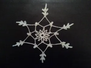 Crochet snowflake 1 hand made best seller best selling Christmas decoration tree ornament customizable unique