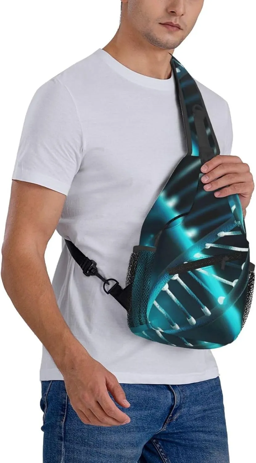 Cross Chest Bag Diagonally Sling Backpack Crossbody Shoulder Bag Seals on ice Sling Bag Travel Hiking Daypack