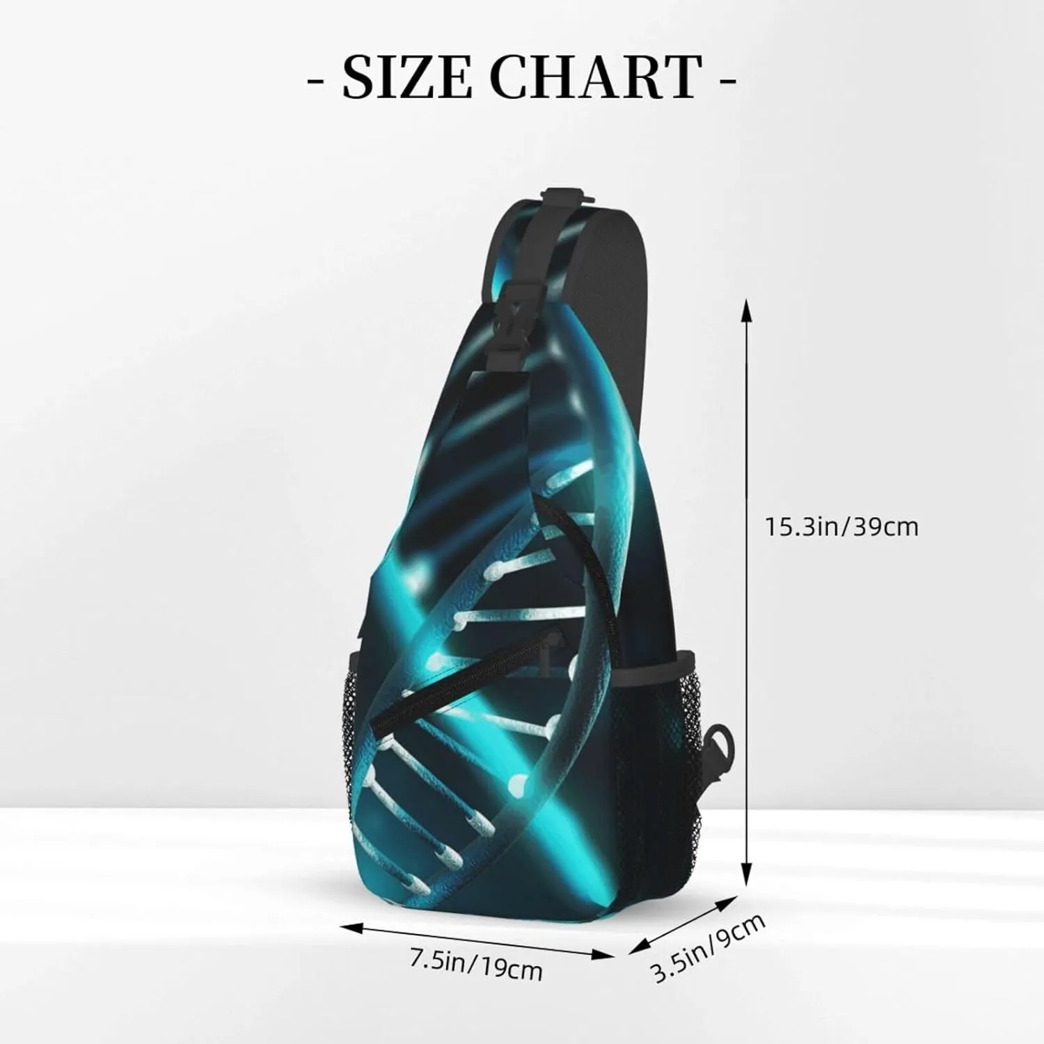 Cross Chest Bag Diagonally Sling Backpack Crossbody Shoulder Bag Seals on ice Sling Bag Travel Hiking Daypack