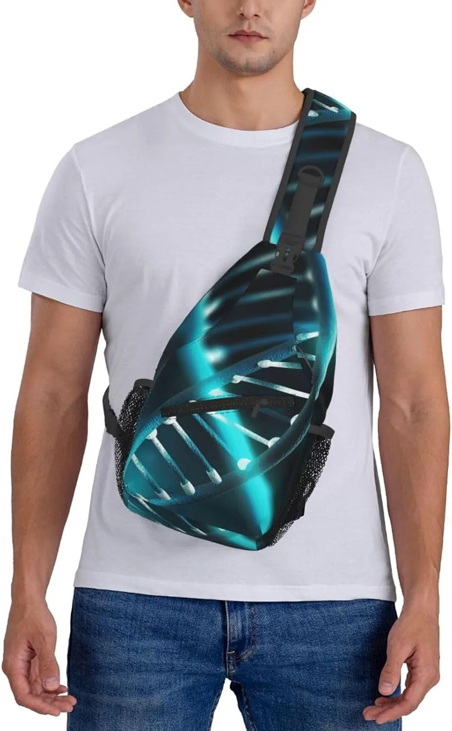 Cross Chest Bag Diagonally Sling Backpack Crossbody Shoulder Bag Seals on ice Sling Bag Travel Hiking Daypack