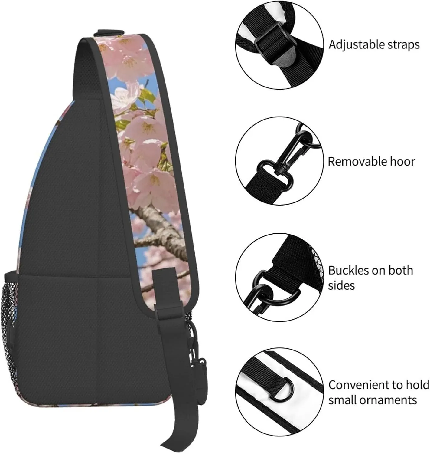 Cross Chest Bag Sling Backpack Cute Sea Animal Manatee Sling Bag Crossbody Shoulder Bag Travel Hiking Daypack