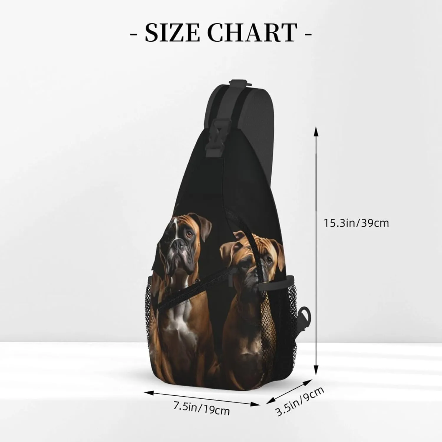 Cross Chest Bag Sling Backpack Turquoise Colored Flowers Sling Bag Crossbody Shoulder Bag Travel Hiking Daypack