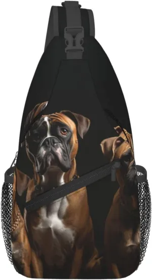 Cross Chest Bag Sling Backpack Turquoise Colored Flowers Sling Bag Crossbody Shoulder Bag Travel Hiking Daypack