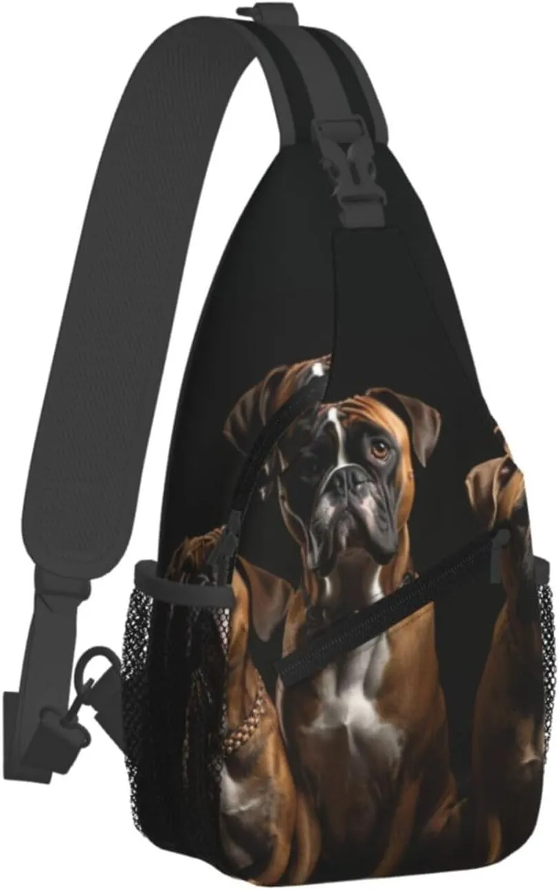 Cross Chest Bag Sling Backpack Turquoise Colored Flowers Sling Bag Crossbody Shoulder Bag Travel Hiking Daypack