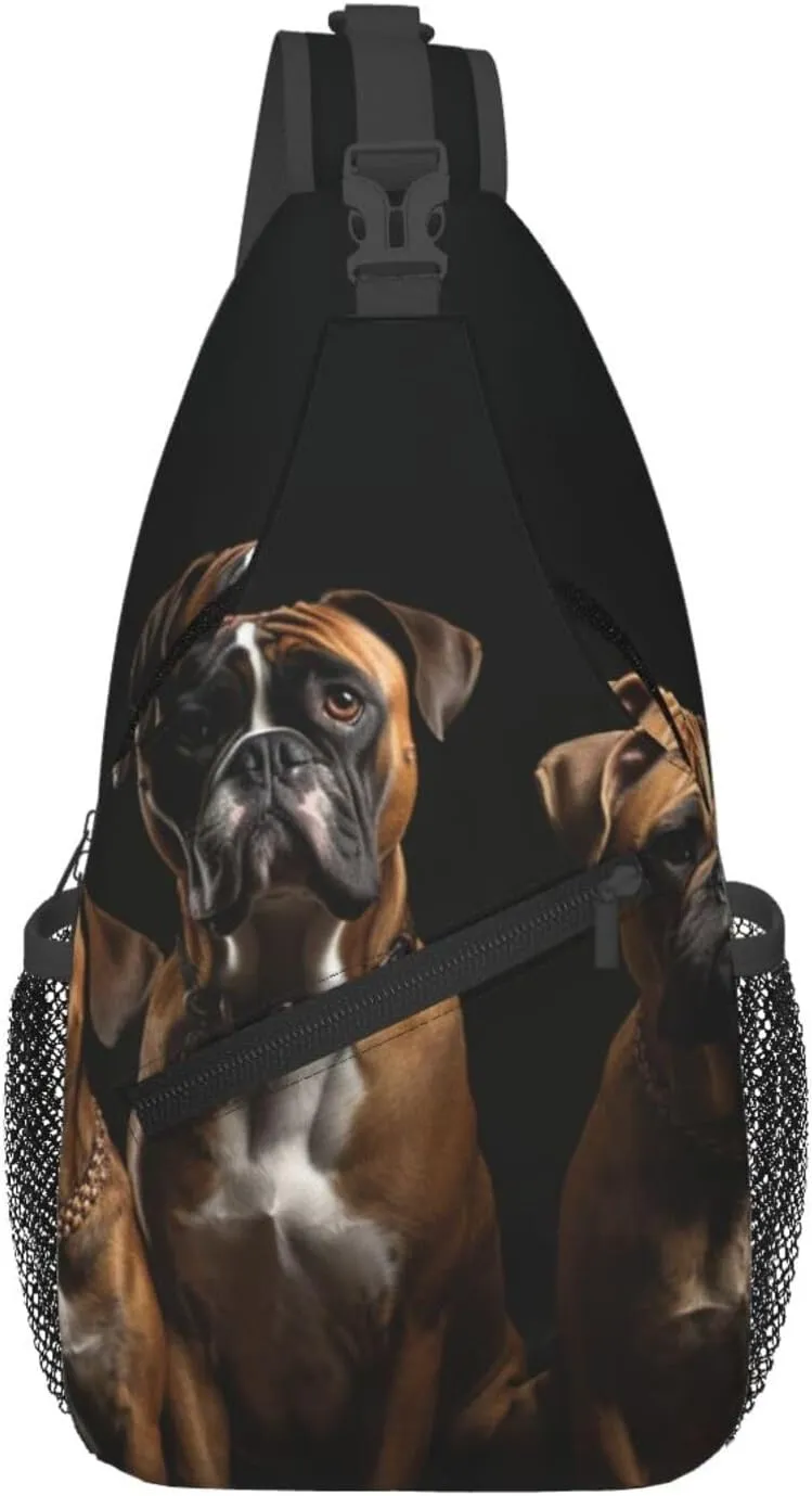 Cross Chest Bag Sling Backpack Turquoise Colored Flowers Sling Bag Crossbody Shoulder Bag Travel Hiking Daypack