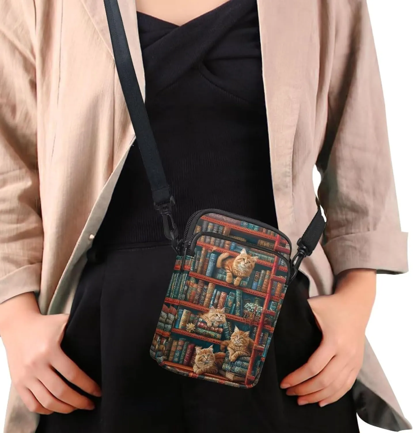 Crossbody Bag Sling Phone Wallet Purse Handbags for Women Men Travel