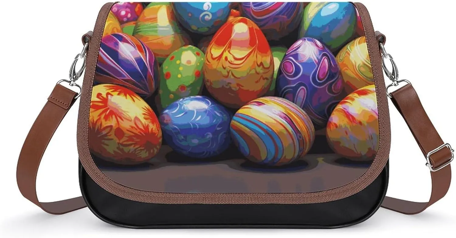 Cupcake Pattern Crossbody Bags for Women Travel Shoulder Bag Small Leather Cross Body Handbags