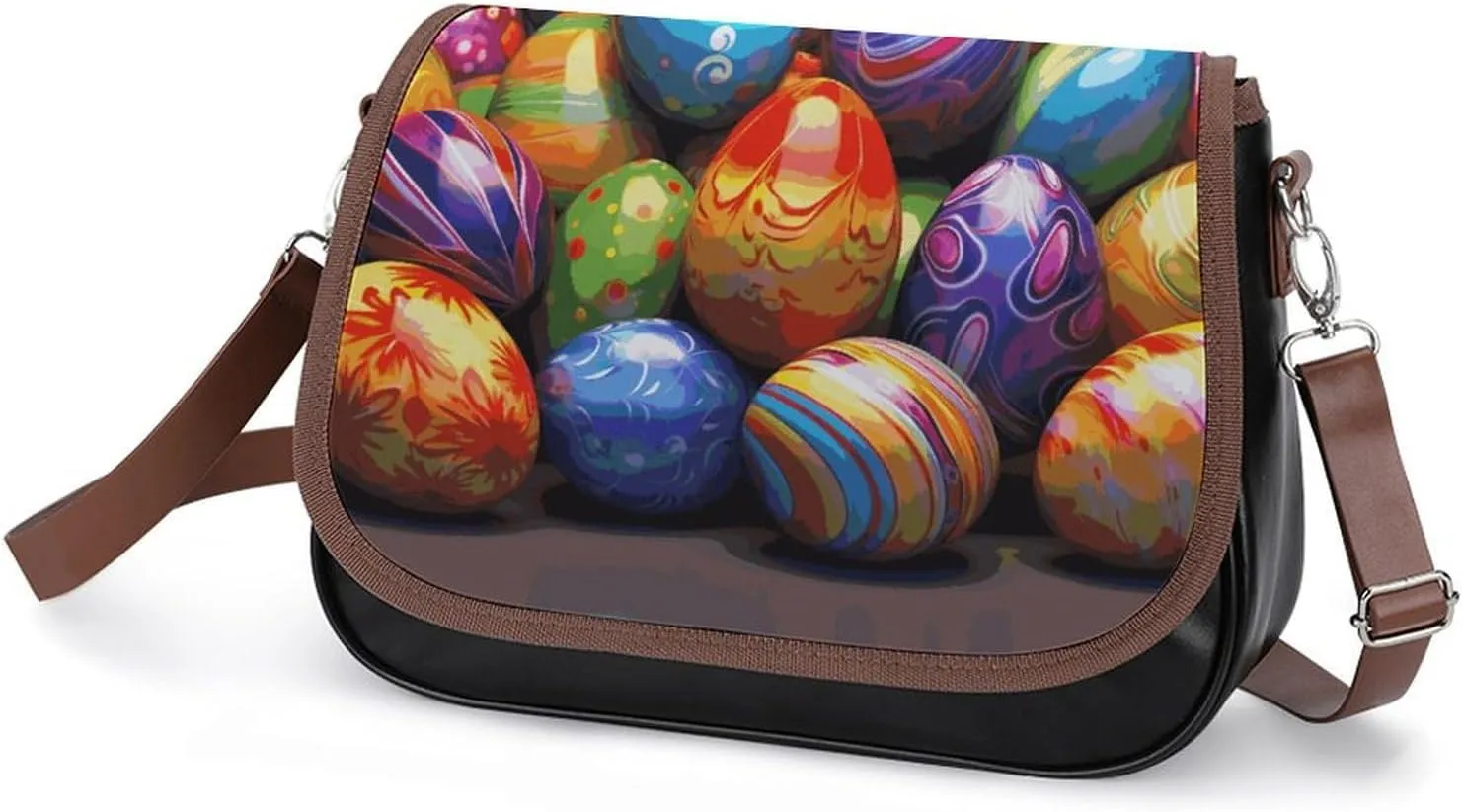 Cupcake Pattern Crossbody Bags for Women Travel Shoulder Bag Small Leather Cross Body Handbags