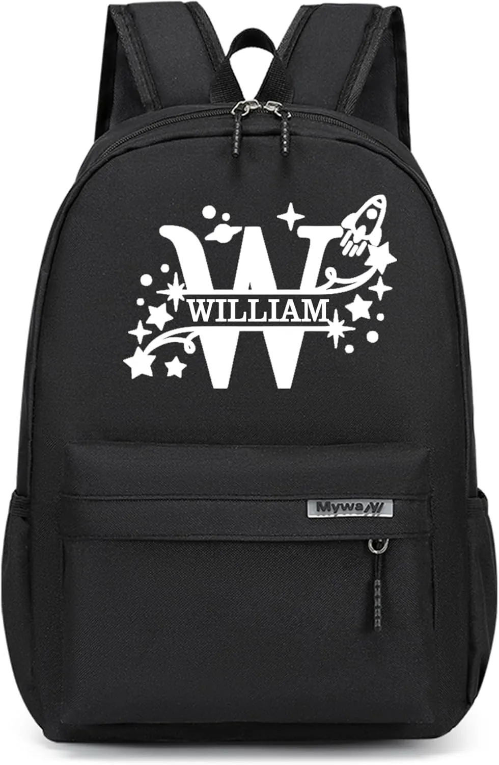 Custom Backpack for Girls Boys with Name Design, Personalized Backpack Lightweight for Camping Travel, Back To School Shoulder Bookbags Customizable for Kid Child