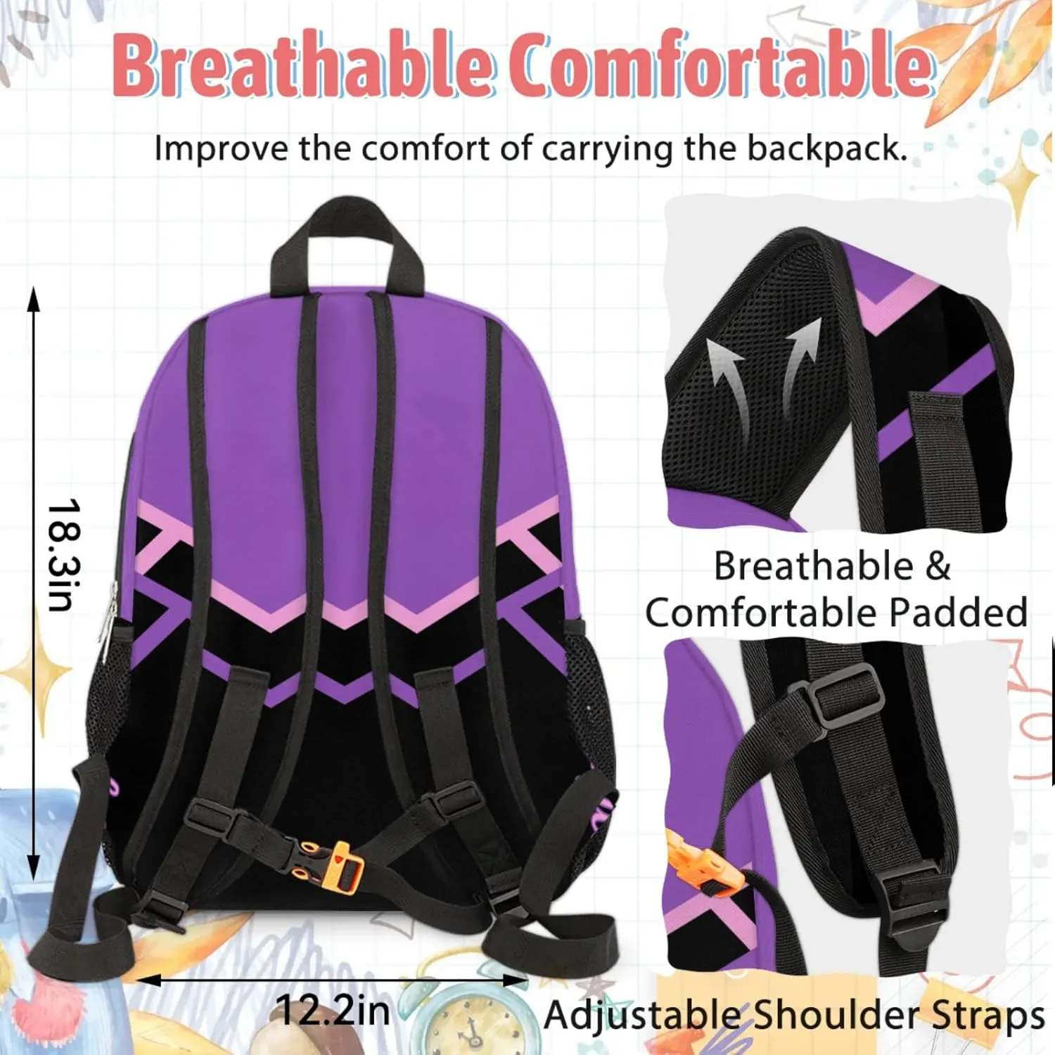 Custom Cheer Backpack Personalized Cheerleader Shoulder Bag Backpacks Daypack for Women Travel Gifts Magenta Pink