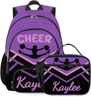 Custom Cheer Backpack Personalized Cheerleader Shoulder Bag Backpacks Daypack for Women Travel Gifts Magenta Pink