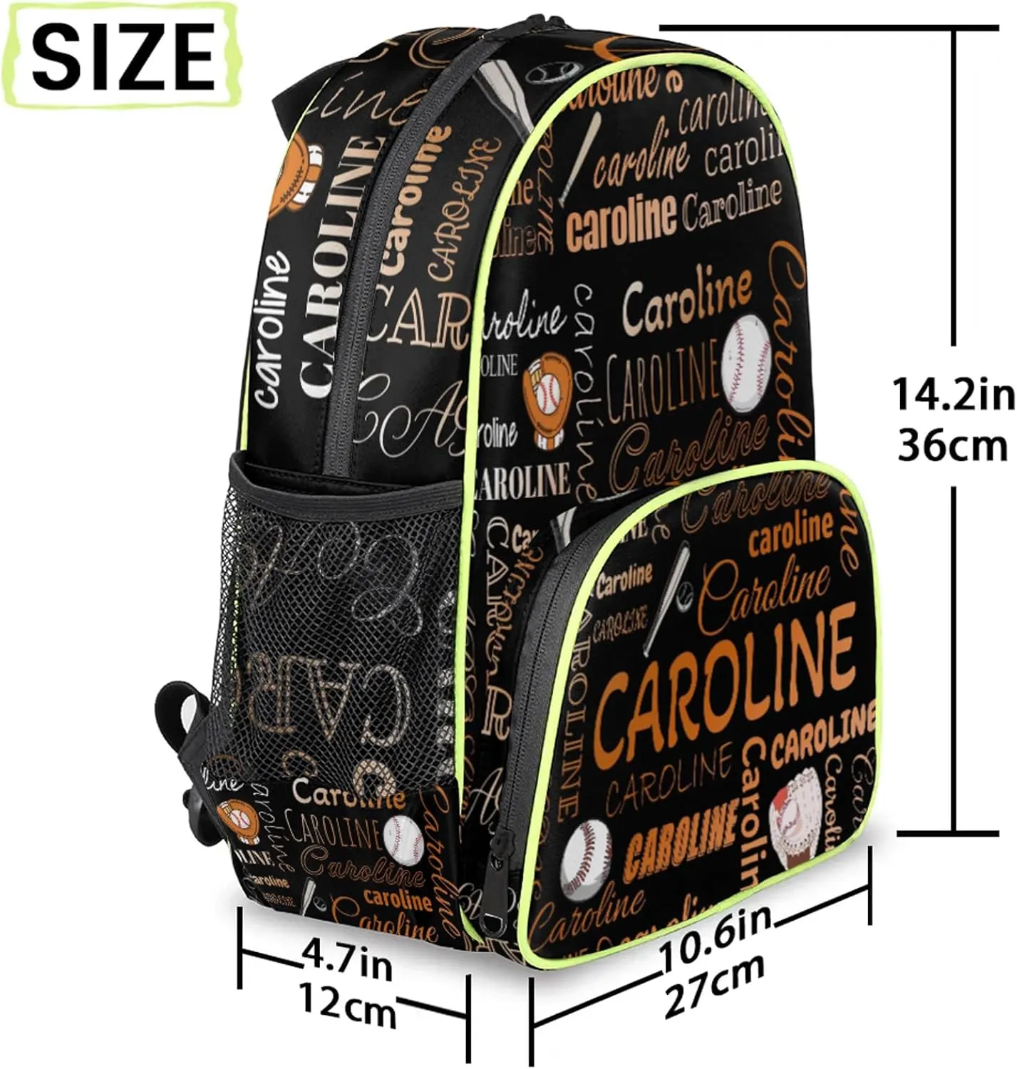 Custom Name Backpack Basketball Lightweight Personalized Shoulder Bag Backpacks Waterproof