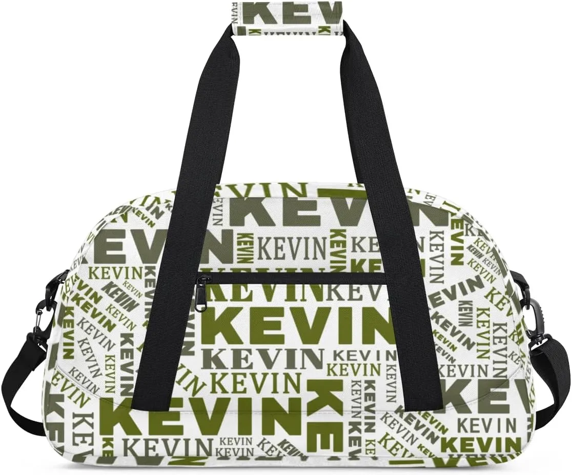 Custom Name Kids Gym Bag - Sport Duffel Bag for Boys - Personalized Dance Duffel Bags for Girls - Customize Travel Overnight Weekender Bag Carry on Tote for Airplane Swim, Camouflage