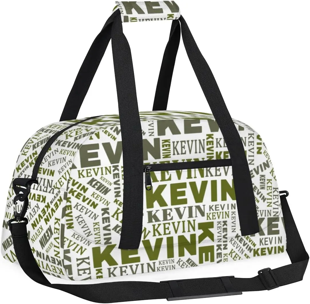 Custom Name Kids Gym Bag - Sport Duffel Bag for Boys - Personalized Dance Duffel Bags for Girls - Customize Travel Overnight Weekender Bag Carry on Tote for Airplane Swim, Camouflage