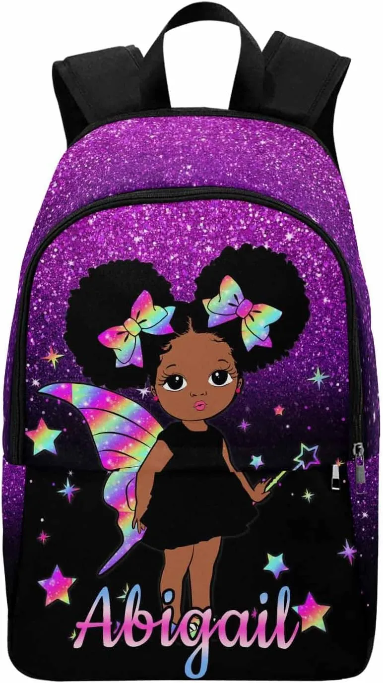 Custom Name School Bag, Personalized Princess Backpack with Name Customized Knapsack Backpack Casual Bag for Girls Daughter Granddaughter