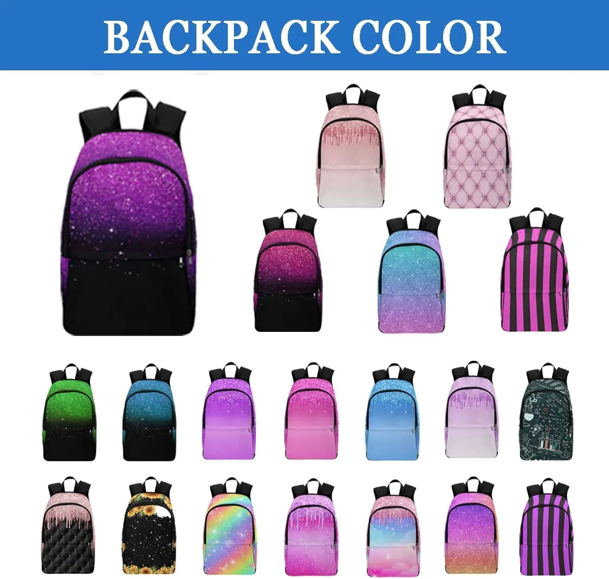 Custom Name School Bag, Personalized Princess Backpack with Name Customized Knapsack Backpack Casual Bag for Girls Daughter Granddaughter