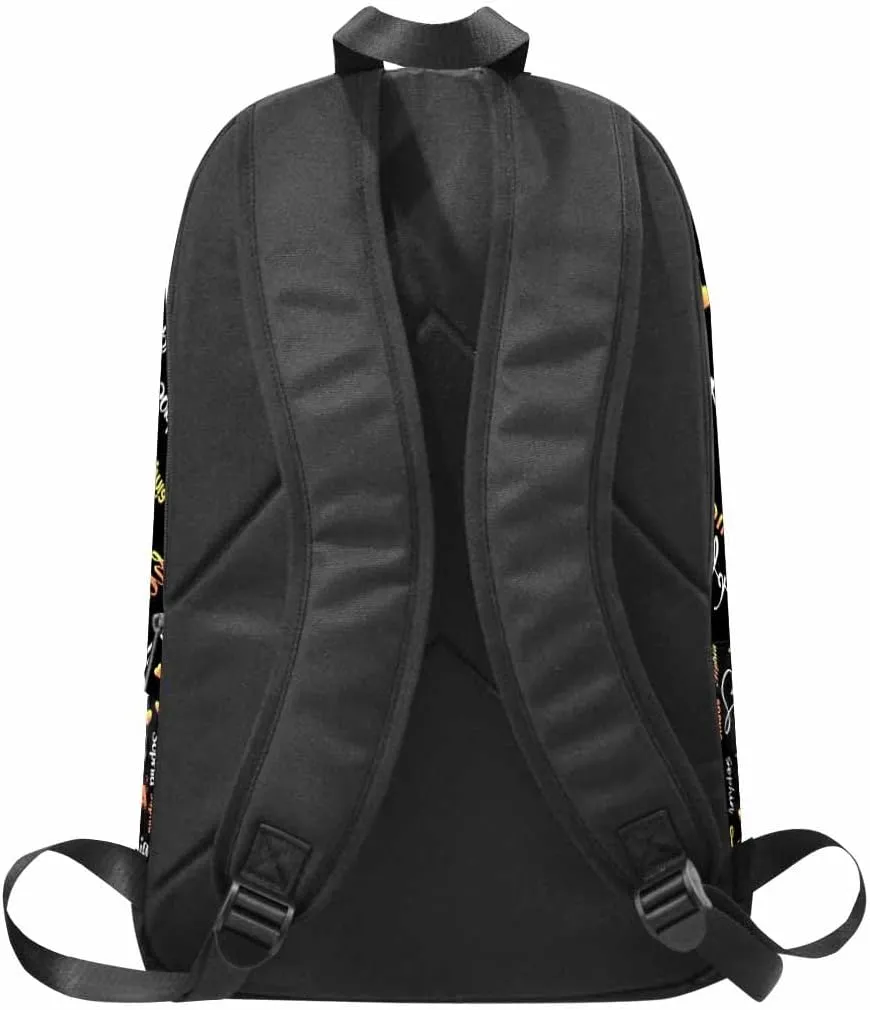 Customized Name Backpack for Girls, Personalized Gradient Yellow Bow Tie Shoulders Bag Knapsack Backpack Custom School Bag for Daughter Granddaughter Birthday