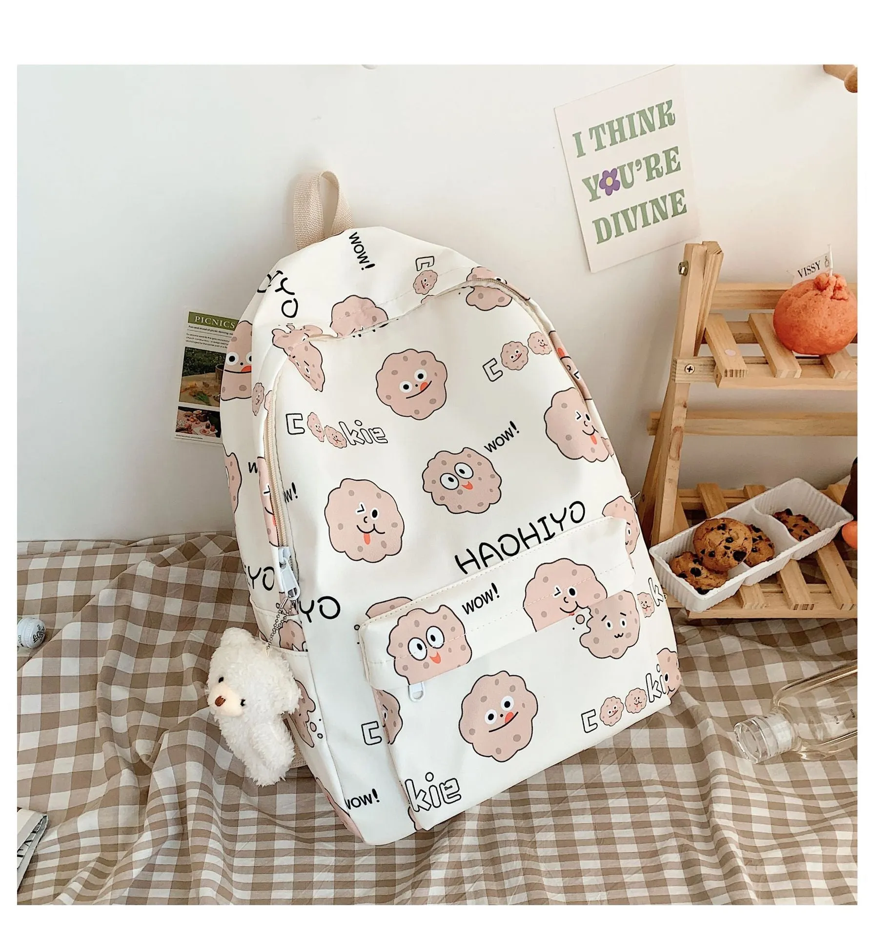 Cute Funny Female Sweet Large Capacity Backpacks