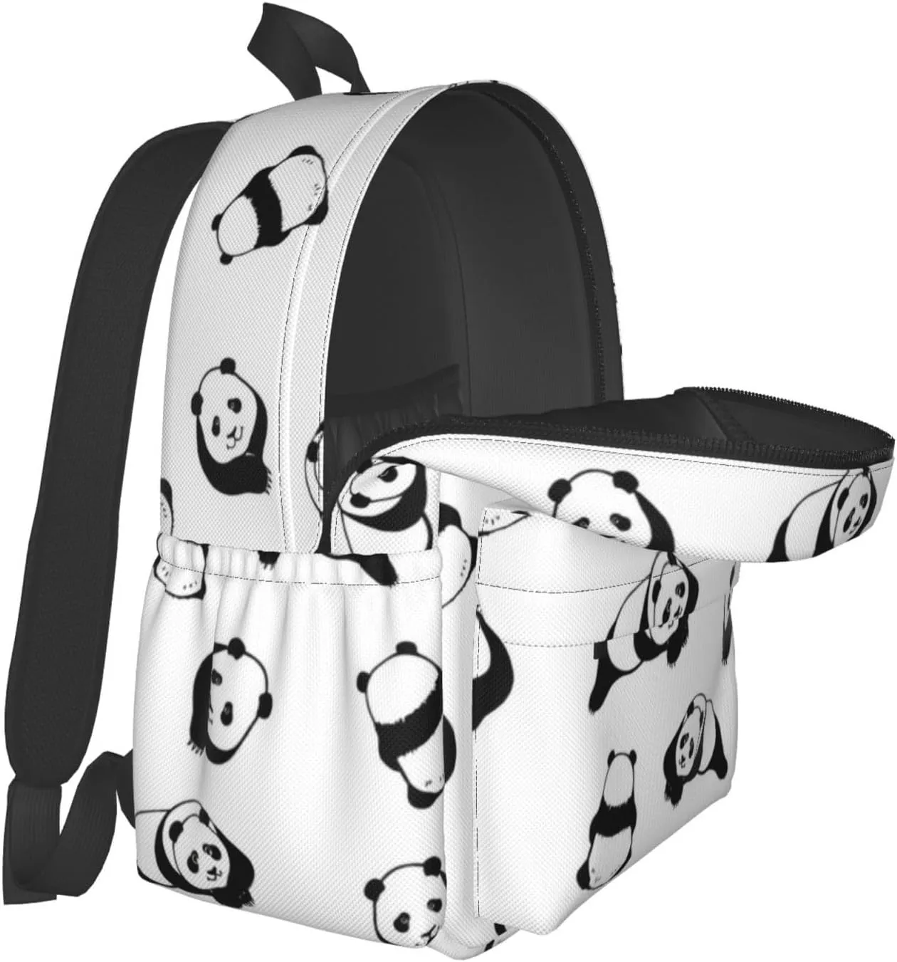 Cute Panda Unisex Backpacks 15in Laptop Backpack Multipurpose Double Shoulder Bag For Men Women Gifts