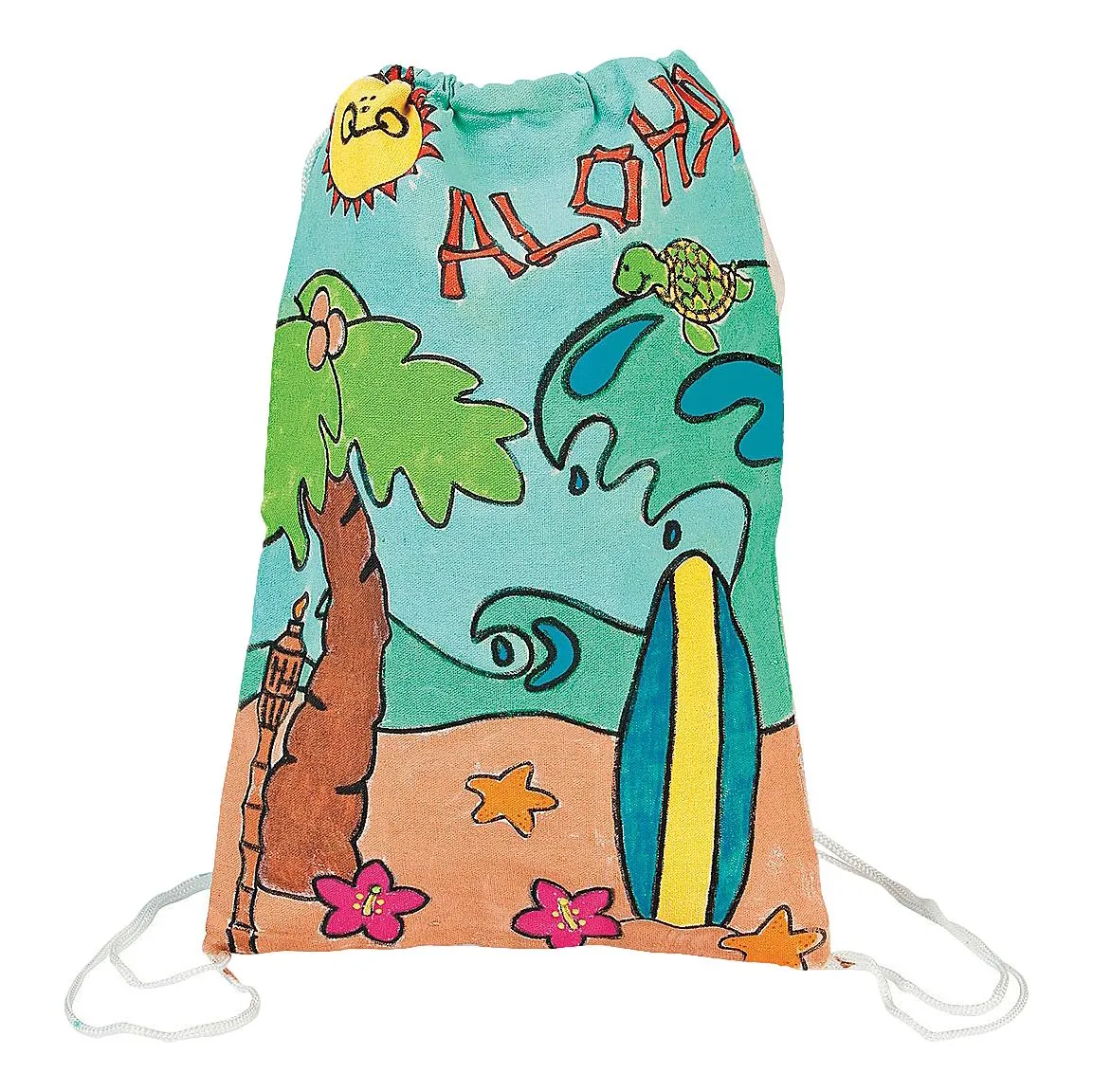 CYO Tropical Drawstring Bags (12 Pack)