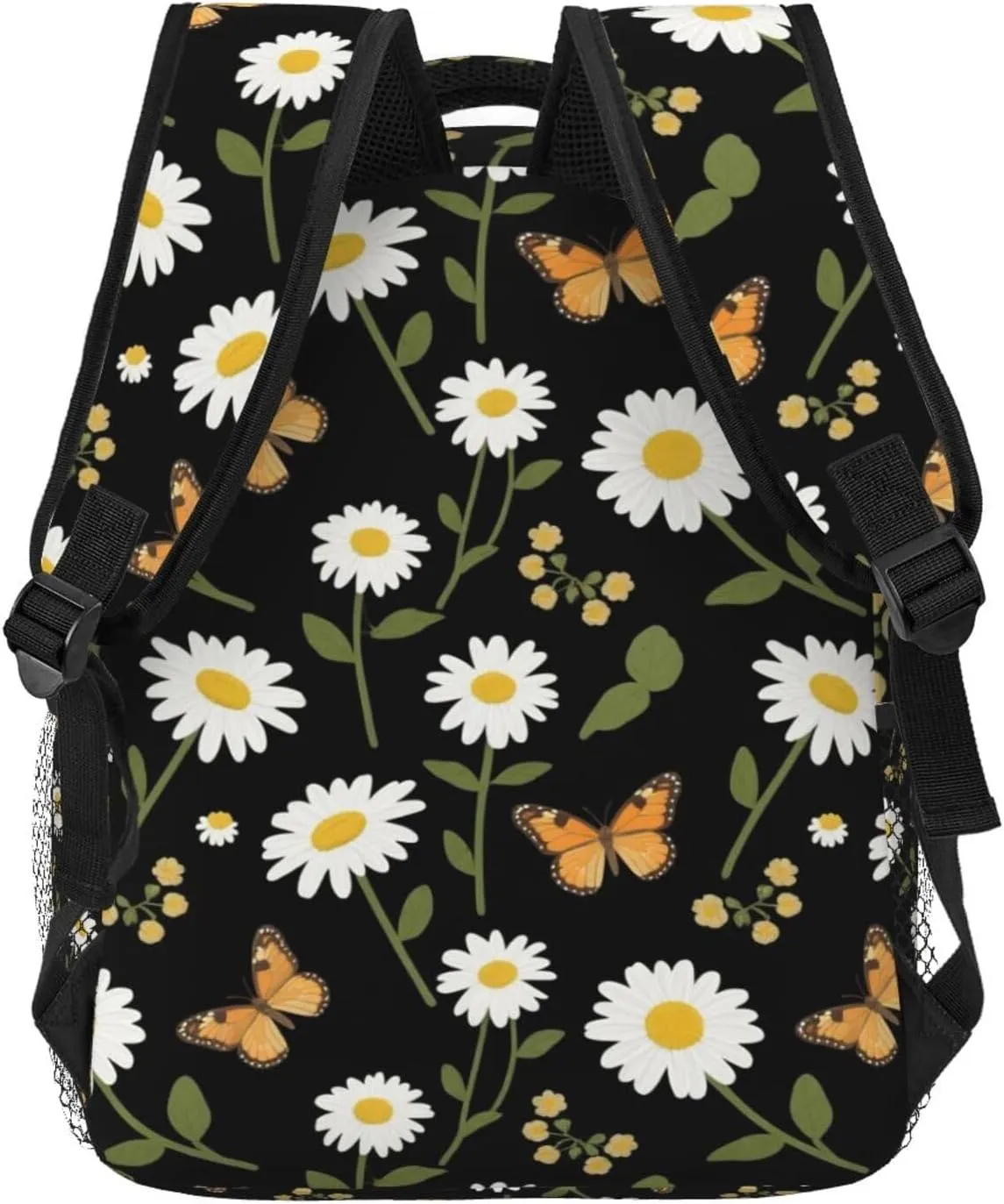 Daisy and Butterfly Adult Backpacks 15 Inch Laptop Backpack Travel Bag for Men Women Gifts