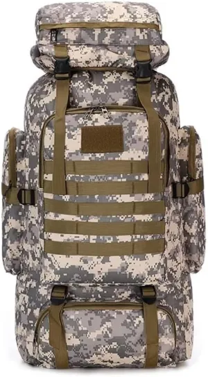 Daypack Waterproof Travel Backpack Outdoor Assault Pack Lightweight Molle Backpack for Men 70L