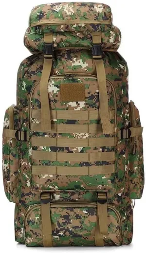 Daypack Waterproof Travel Backpack Outdoor Assault Pack Lightweight Molle Backpack for Men 70L