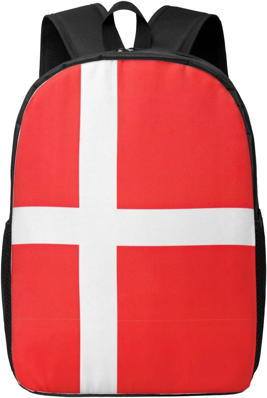 Denmark Danish Flag Print Laptop Backpack,Travel Daypack,Business Work Bag For Men And Women,College Backpacks