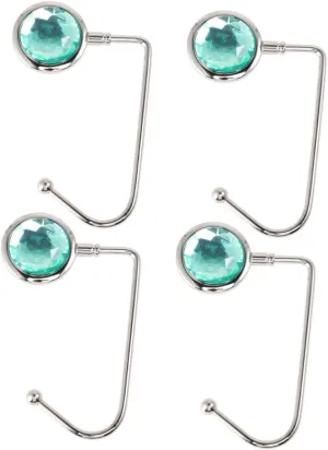 Desk Hooks for Handbags 4pcs Zinc Alloy Purse Hangers Bag Table Hooks Instant Hangers Anti-Slip Elegant