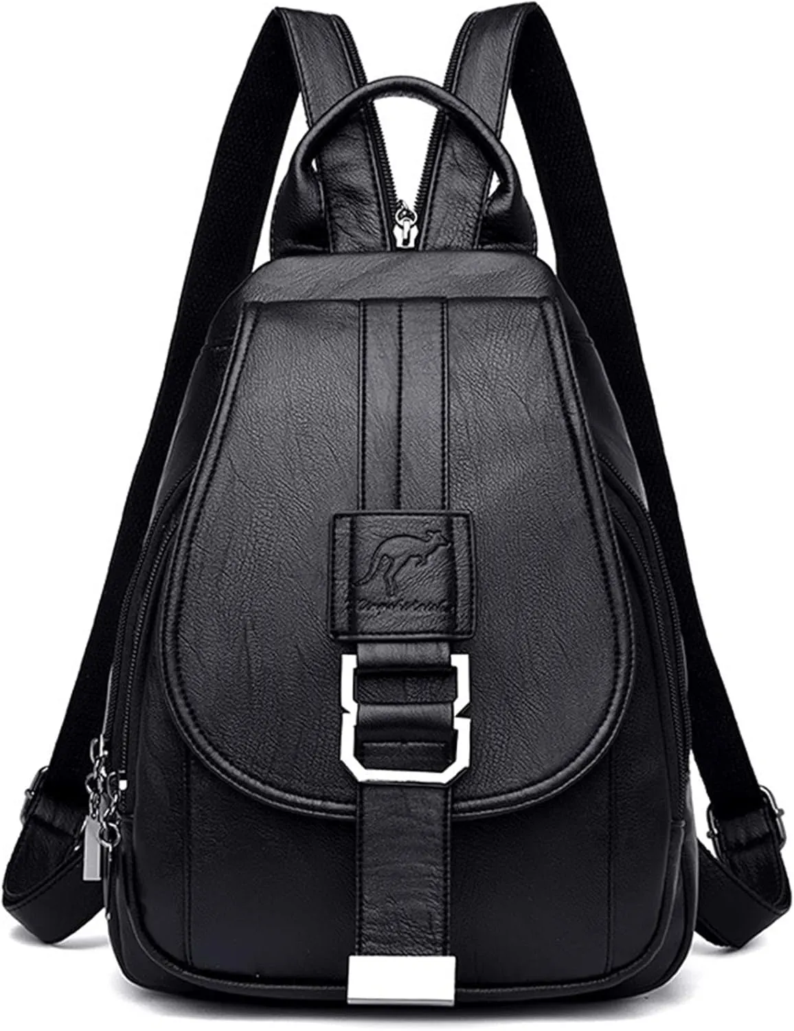 DevilAngel Soft Genuine Leather Backpack for Women,Large Capacity Satchel Shoulder Handbags for Shopping Trip
