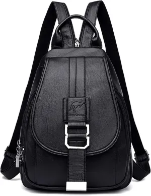 DevilAngel Soft Genuine Leather Backpack for Women,Large Capacity Satchel Shoulder Handbags for Shopping Trip