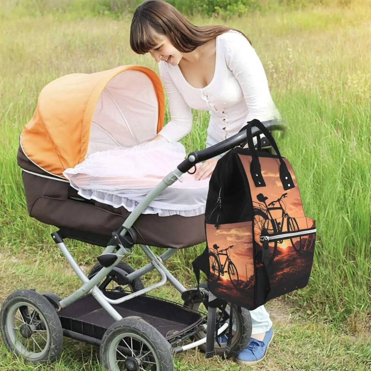 Diaper Bag Backpack Road bicycle Nappy Backpack Maternity Baby Nappy Bag Changing Bags for Travel