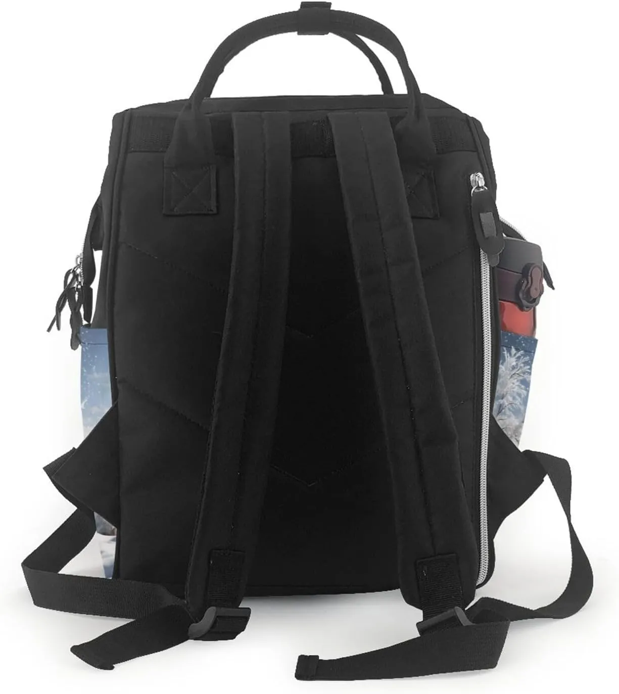 Diaper Bag Backpack Snowflake Pine Tree Nappy Backpack Maternity Baby Nappy Bag Changing Bags for Travel
