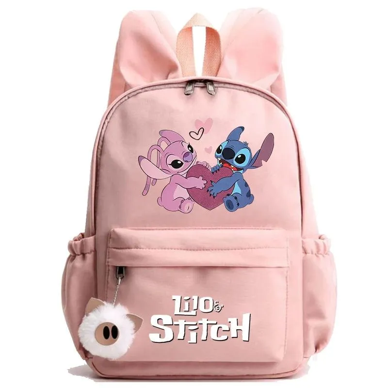 Disney Lilo Stitch Backpack Teen Girl Boy Back To School Backpack School Bag Rucksack Women Canvas Rucksack Kid Birthday Gift