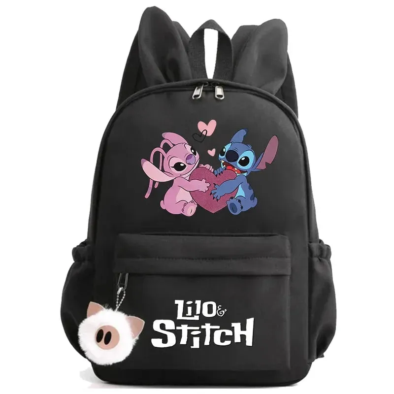 Disney Lilo Stitch Backpack Teen Girl Boy Back To School Backpack School Bag Rucksack Women Canvas Rucksack Kid Birthday Gift