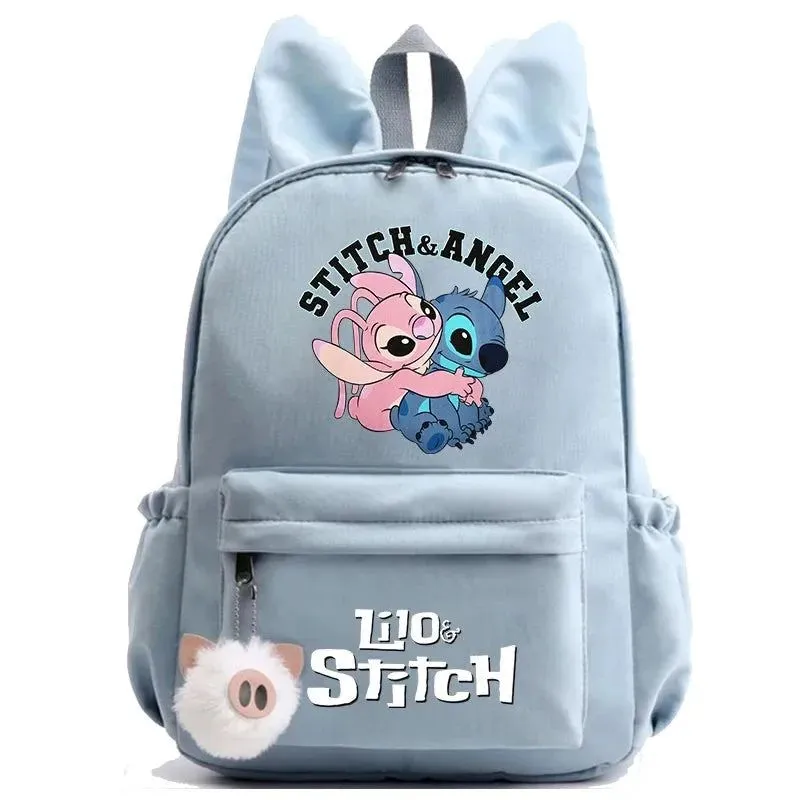 Disney Lilo Stitch Backpack Teen Girl Boy Back To School Backpack School Bag Rucksack Women Canvas Rucksack Kid Birthday Gift