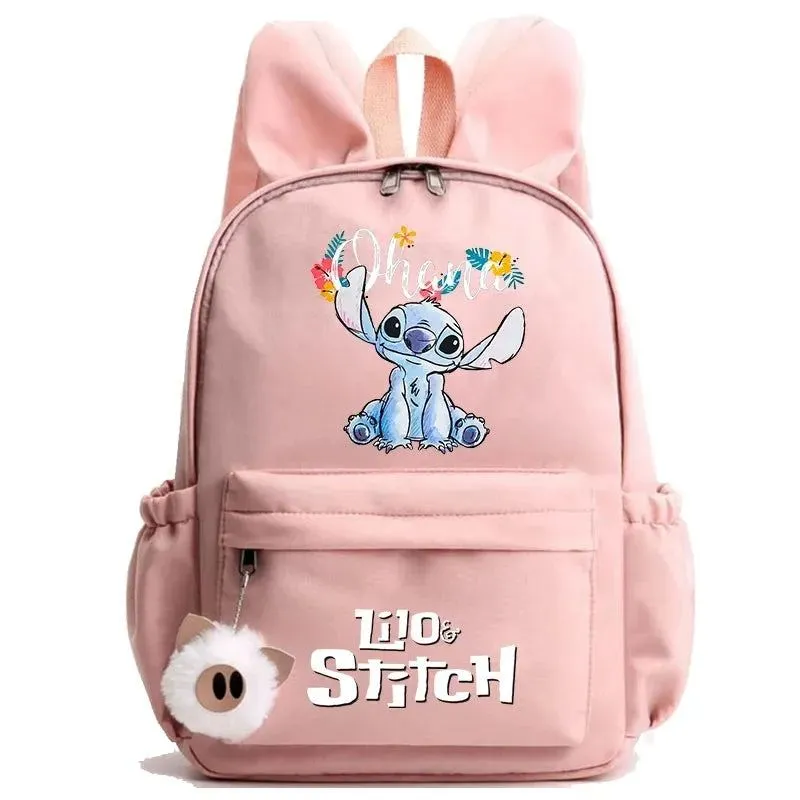 Disney Lilo Stitch Backpack Teen Girl Boy Back To School Backpack School Bag Rucksack Women Canvas Rucksack Kid Birthday Gift