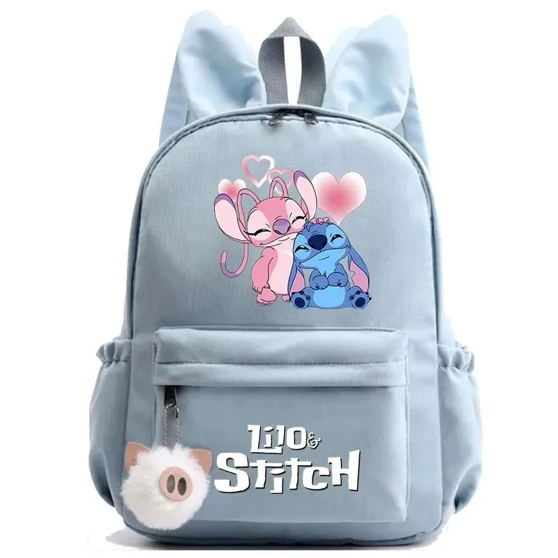 Disney Lilo Stitch Backpack Teen Girl Boy Back To School Backpack School Bag Rucksack Women Canvas Rucksack Kid Birthday Gift