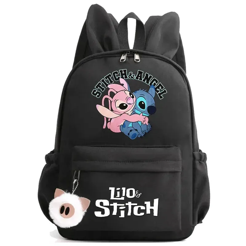 Disney Lilo Stitch Backpack Teen Girl Boy Back To School Backpack School Bag Rucksack Women Canvas Rucksack Kid Birthday Gift