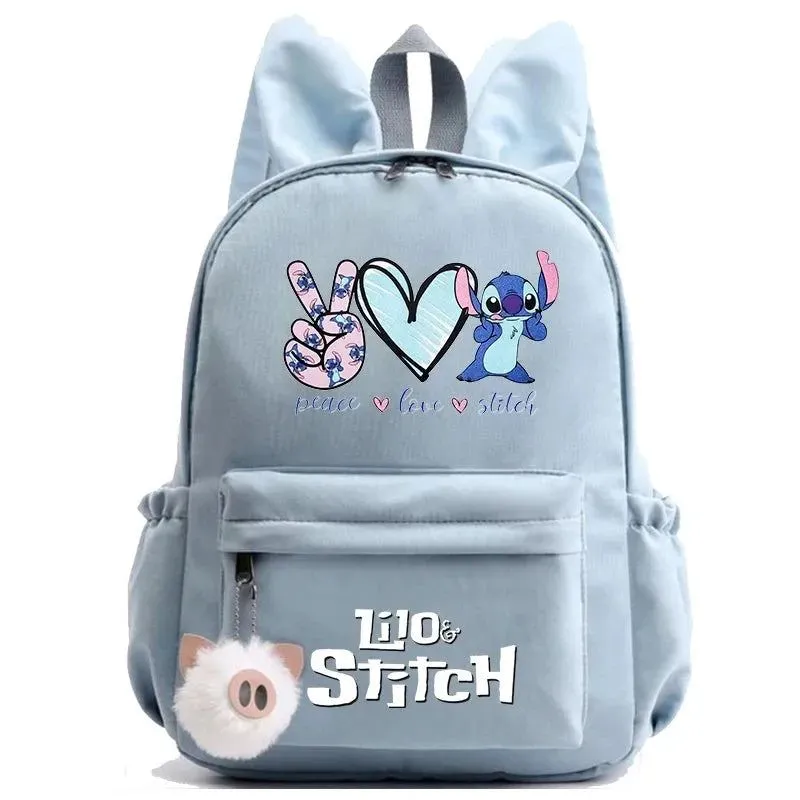 Disney Lilo Stitch Backpack Teen Girl Boy Back To School Backpack School Bag Rucksack Women Canvas Rucksack Kid Birthday Gift