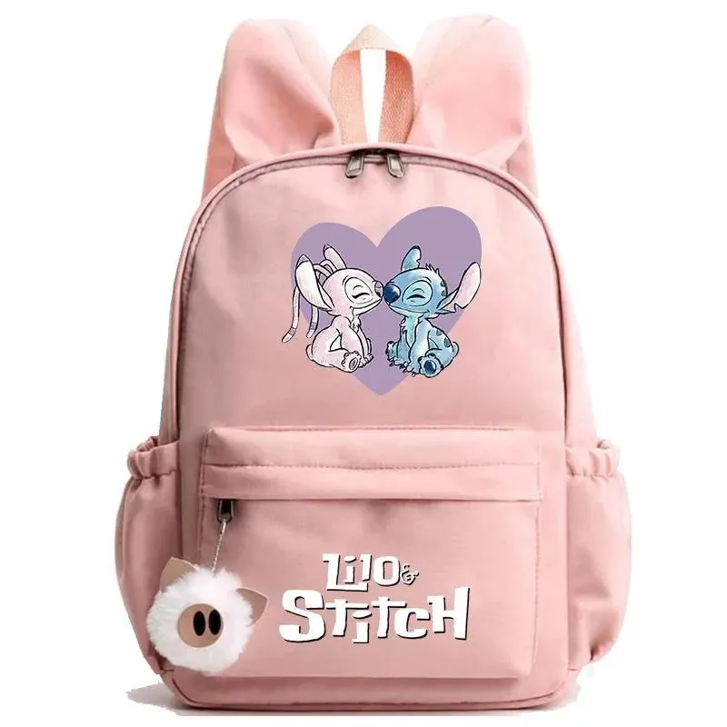 Disney Lilo Stitch Backpack Teen Girl Boy Back To School Backpack School Bag Rucksack Women Canvas Rucksack Kid Birthday Gift