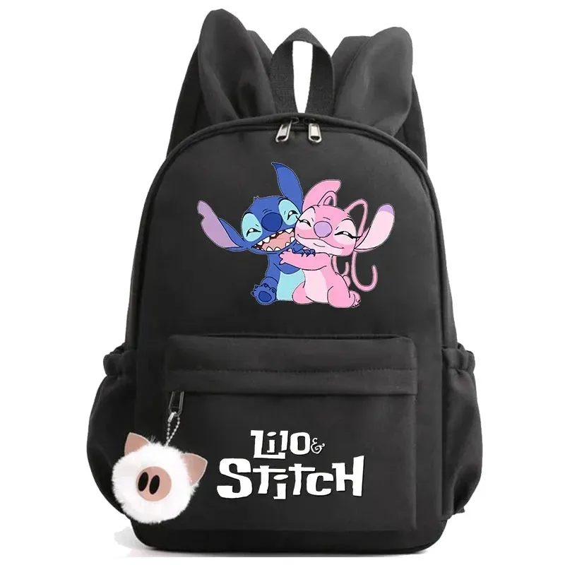 Disney Lilo Stitch Backpack Teen Girl Boy Back To School Backpack School Bag Rucksack Women Canvas Rucksack Kid Birthday Gift