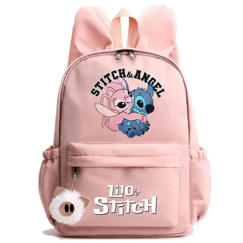 Disney Lilo Stitch Backpack Teen Girl Boy Back To School Backpack School Bag Rucksack Women Canvas Rucksack Kid Birthday Gift