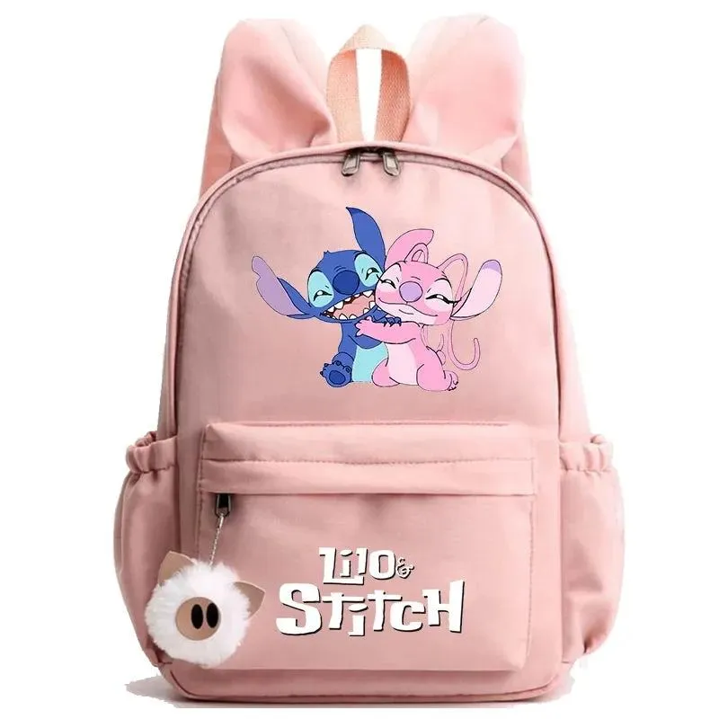 Disney Lilo Stitch Backpack Teen Girl Boy Back To School Backpack School Bag Rucksack Women Canvas Rucksack Kid Birthday Gift