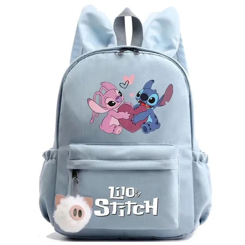Disney Lilo Stitch Backpack Teen Girl Boy Back To School Backpack School Bag Rucksack Women Canvas Rucksack Kid Birthday Gift
