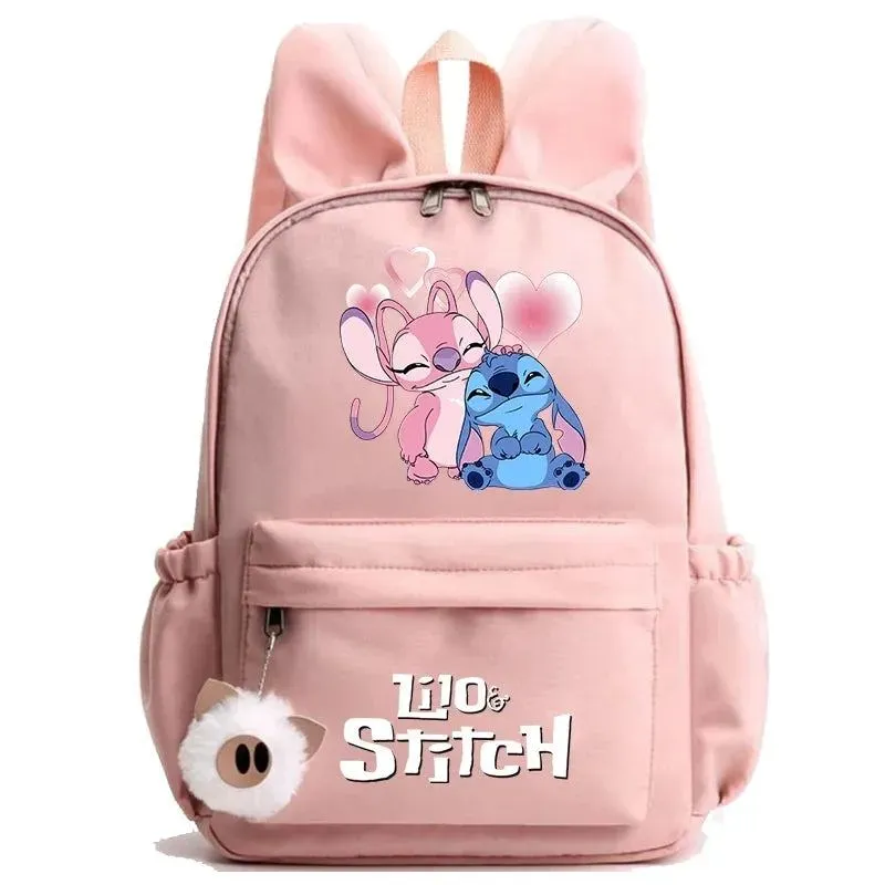 Disney Lilo Stitch Backpack Teen Girl Boy Back To School Backpack School Bag Rucksack Women Canvas Rucksack Kid Birthday Gift